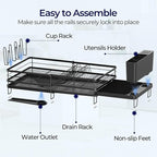 Large Dish Drying Rack, Expandable Dish Rack - Image 8