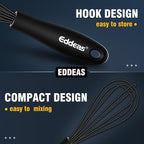 Eddeas Silicone Mini Whisk, Small whisks Non-Stick Tiny Whisks set of 2（5.5in & - Image 8