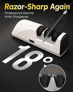 Professional Electric Knife Sharpener, 3-Stage High-Grit Diamond Sharpening - Image 3