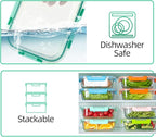 C CREST [10-Pack Glass Food Storage Containers, Meal Prep Containers - Image 4