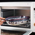 Baking Dish Ceramic Baking Pan Blue Casserole Dish Rectangular Baking Set 2pcs - Image 7