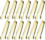 12PCS Ice Tongs Mini Sugar Tong 4.25Inch Stainless Steel Small Serving Tongs by Sunenlyst