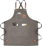 OUNLEN Chef Apron for Men Women Canvas Aprons by OUNLENAPRON