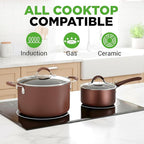 NutriChef 20 Piece Professional Home Kitchen Cookware and Bakeware, Pots and - Image 2