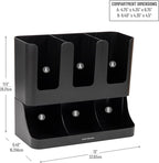 Mind Reader Cup and Condiment Station, 13 Inch Countertop Coffee Bar Organizer - Image 3