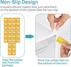 Vtopmart Stackable Storage Drawers Set of 5, Plastic Organizer Bins - Image 9