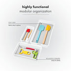 madesmart 3 Bin Drawer Organizer Set, Office & Bathroom, Organizer - Image 4