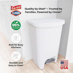 Glad 13 Gallon Trash Can | Plastic Kitchen Waste Bin - Image 6