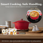 Overmont 5.5QT Enameled Cast Iron Dutch Oven - Image 5
