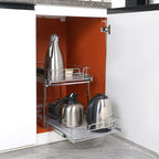 VEVOR Pull Out Cabinet Organizer, Chrome-Plated Steel Roll Out Drawer - Image 7