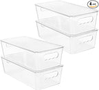 Vtopmart 4pcs Clear Organizers and Storage Bins by Vtopmart