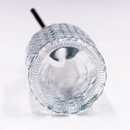 16 oz Diamond Pattern Glass Soap Dispenser, Kitchen and Bathroom Refillable - Image 5