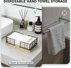 Kordory Wooden Guest Towel Holder Tray - Image 4
