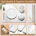 Small Stone Dish Drying Mat for Kitchen Counter, 15.7"×12" & 8"x4" Quick Dry - Image 4