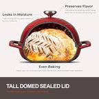 Overmont Enameled Cast Iron Bread Oven - 6QT Bread Dutch Oven - Image 4