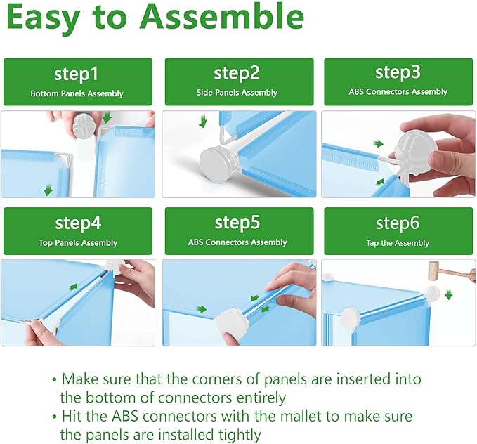 C&AHOME Cube Storage Organizer, 16-Cube Shelves Units, Plastic Storage Cubes - Image 7