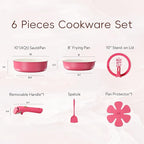 CAROTE Ceramic Pots and Pans Set Non Stick, Nonstick Kitchen Cookware Sets - Image 3