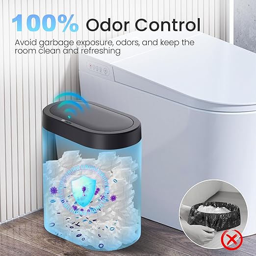 jinligogo 5 Gallon Bathroom Trash Can - Image 4