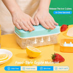 Ice Cube Tray with Lid and Bin, PHINOX 56 pcs Ice Trays - Image 3