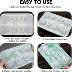 4 Cavities 3D Cat Ice Cube Molds, Cute Cat Shape Ice Mold, Large Ice Cube Tray - Image 7