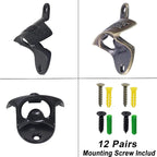 12 PCS Wall Mount Beer Opener Bulk, Stainless Mountable Bottle Cap Opener - Image 4