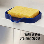 Zulay Kitchen Small Silicone Sponge Holder – Space-Saving Sink Organizer Tray - Image 8