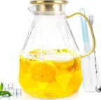 Yirilan Glass Pitcher, 3 Liter Water Carafe by Yirilan