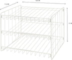 Kitchen Details 3 Tier Can Storage Organizer Rack in White - Image 3