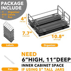 SpaceAid Pull Out Spice Rack Organizer - Image 6
