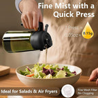 SWEET VIEW 2PCS Olive Oil Dispenser and Oil Sprayer – 16oz/470ml Glass - Image 3