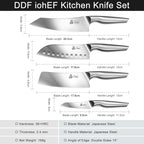 DDF iohEF Kitchen Knife Set, 4 Piece Professional Ultra Sharp Knives Set - Image 4