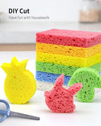 Cellulose Sponges, Heavy Duty Scrub Kitchen Sponge, Clean Tough Messes Without - Image 3