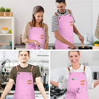 OUNLEN Chef Apron for Men Women Canvas Aprons - Image 6