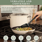 Nuwave Healthy Duralon Blue Ceramic Nonstick Cookware Set, Diamond Infused - Image 3