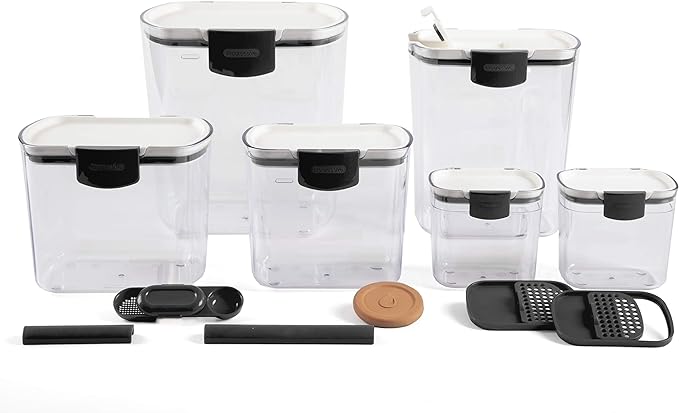 Progressive ProKeeper Baker's Airtight Kitchen Storage Canister Container Set by ProgressiveInternational