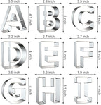 4 Inch Alphabet Letter Cookie Cutter Set - Image 2