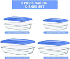 KOMUEE 8 Pieces Glass Baking Dish - Image 2