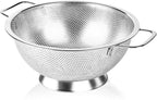 304 Stainless Steel Colander, Micro-Perforated 3-Quart Strainer by JIDSPWLS-USStrore