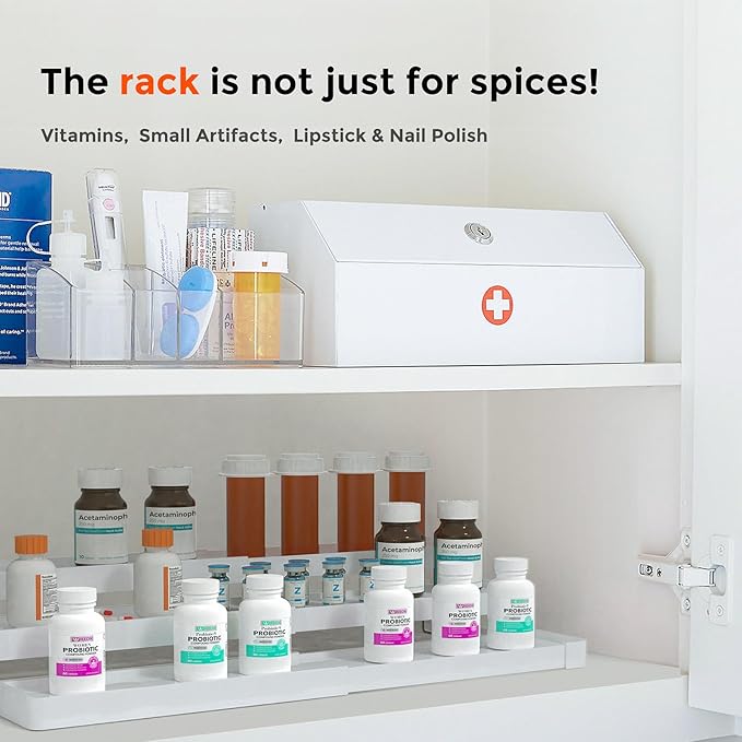 2 Pack Expandable Spice Rack Organizer - Image 9