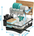 7 code Large Dish Drying Rack for Kitchen Counter, Detachable Large Capacity - Image 3