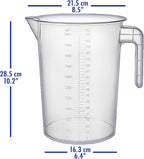 5 Liter Measuring Pitcher | 1.3 Gallon Shatterproof Plastic Large Graduated - Image 8