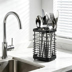 Utensil Holder, Stainless Steel Utensil Drying Rack - Image 4