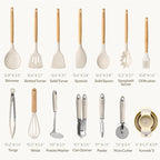 CAROTE Silicone Cooking Utensils Set, Kitchen Utensils Set 16 Pcs - Image 2