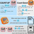 Xuhal 50 Pieces Digital Kitchen Timer Bulk, Small Magnetic Timers - Image 4