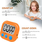 6 Pack Small Digital Kitchen Timer Magnetic Back and ON/Off Switch, Minute - Image 5