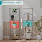 SINGAYE 6 Shelf Wire Shelving Unit Adjustable Metal Shelves Standing Bathroom - Image 3