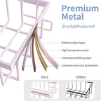 Saydear Under Sink Organizer Storage 2-Tier Premium Metal Pull-Out Kitchen - Image 5