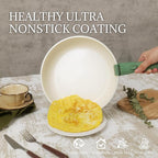 Ceramic Cookware Set Non Stick 8Pcs Pots and Pans Set Detachable Handle - Image 3