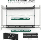 Housolution Pot Rack Wall Mounted, 3 Level Height Adjustable, 2 Tier Heavy Duty - Image 3