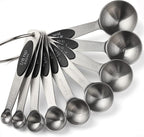 Magnetic Measuring Spoons Set of 9 Stainless Steel Stackable Measuring Spoons - Image 9